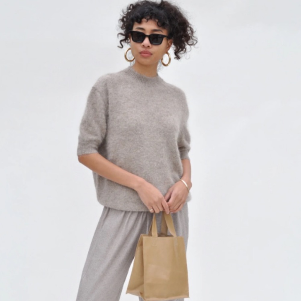 Lauren Manoogian Suri short sleeve crew in Moth